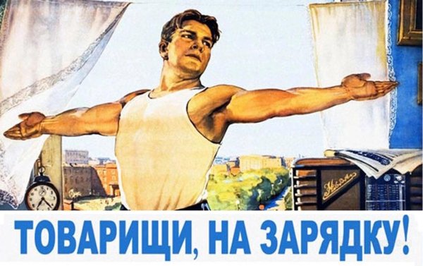 товарищи на зарядку