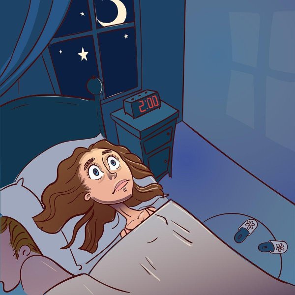 персонаж просыпается