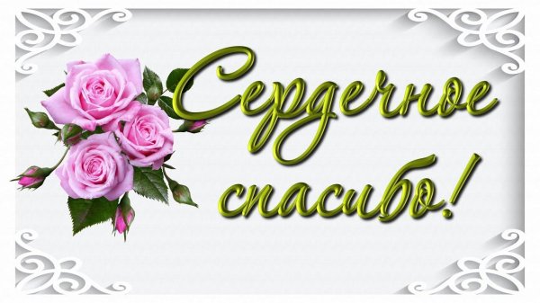 открытки с благодарностью