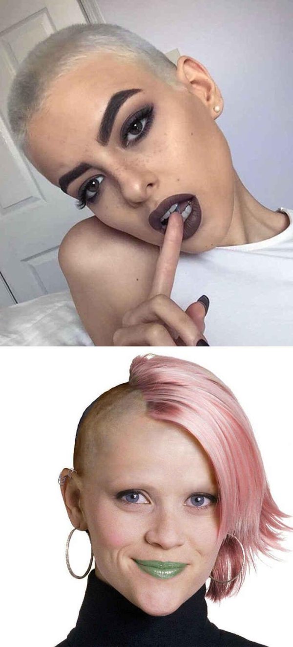 лысые девушки
