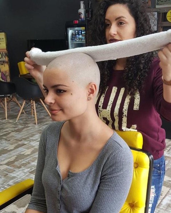 bald smooth headshave