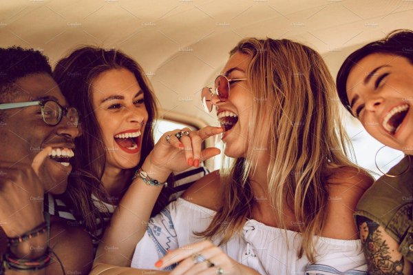 friends having fun