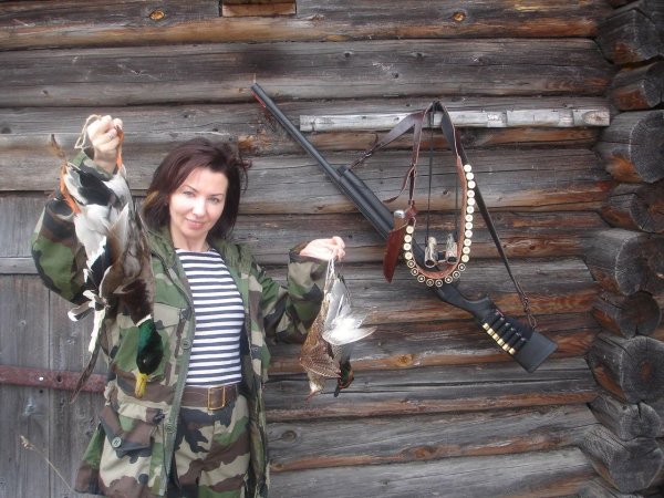 жена охотника