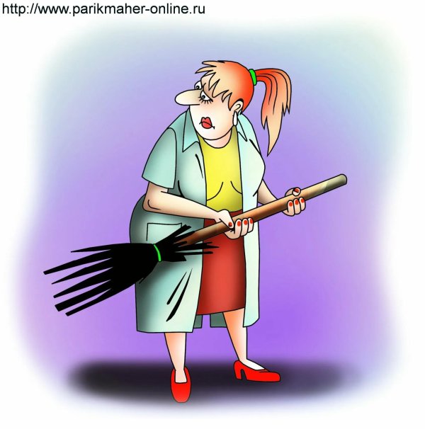 Женщина в парикмахерской