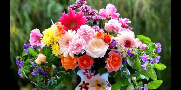 летние букеты цветов