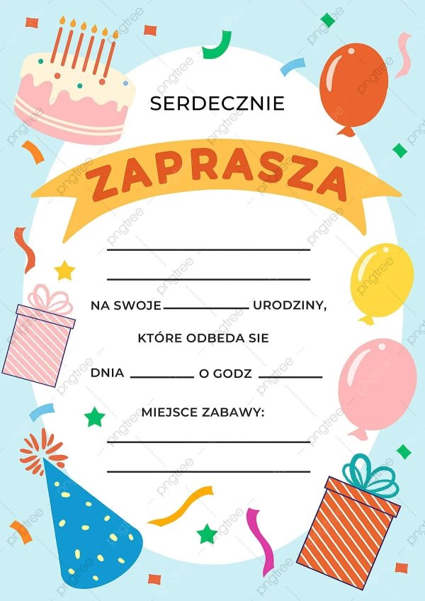 приглашение на день рождение