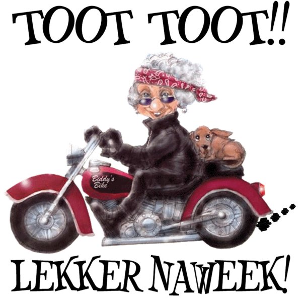 бабка на мотоцикле