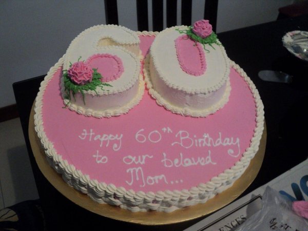Торт 60 лет женщине