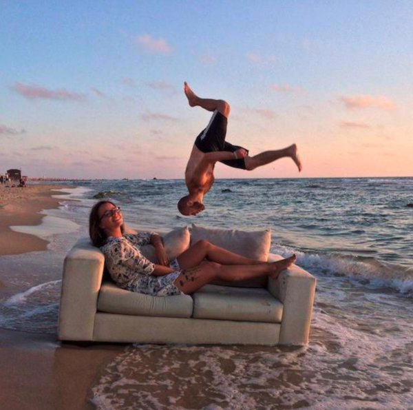 пляж прикол