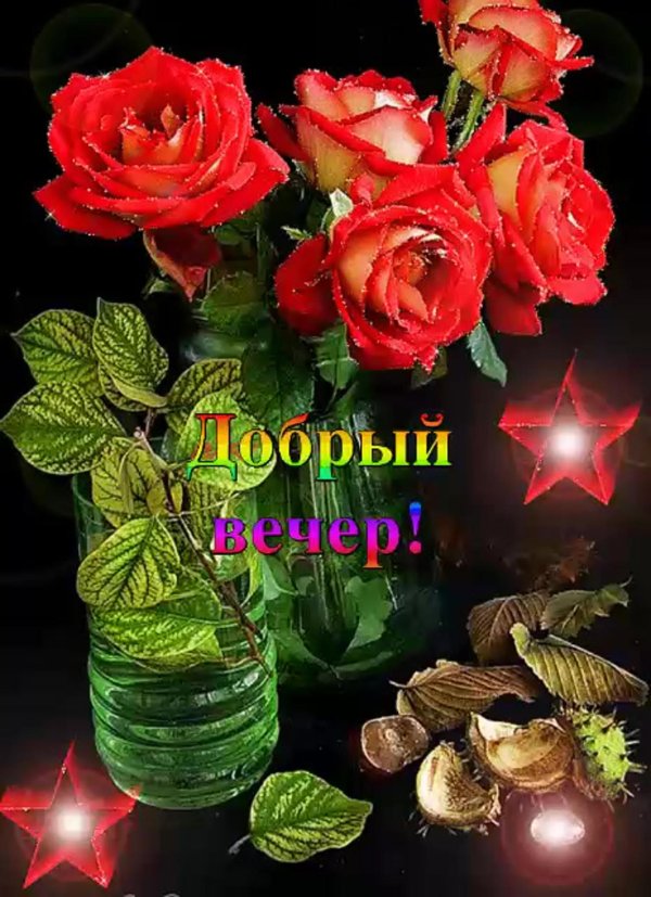 Добрый вечер женщине мерцающие красивые