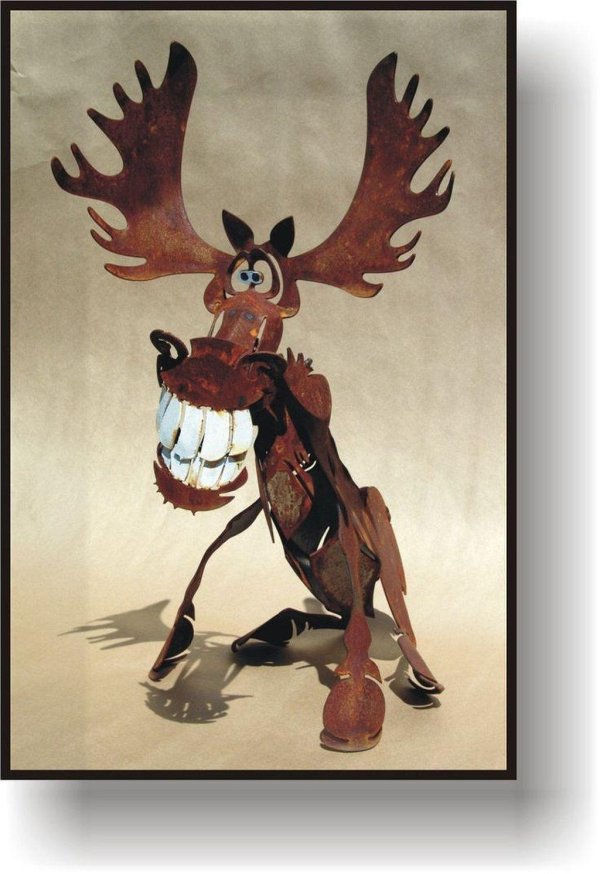 голова лося из дерева