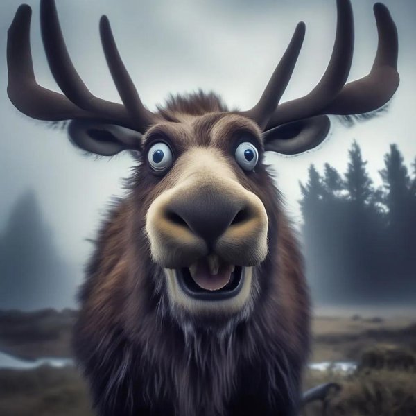 веселый лось