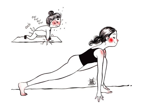 шпагат карикатура