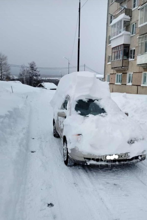 сахалин снегопад 2022