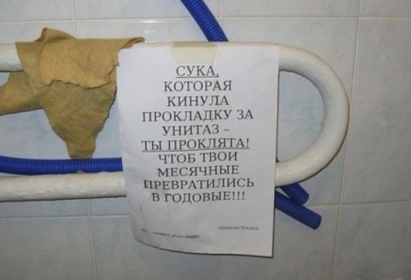надписи в туалет