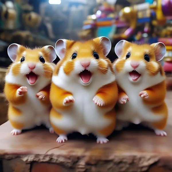 забавный хомяк