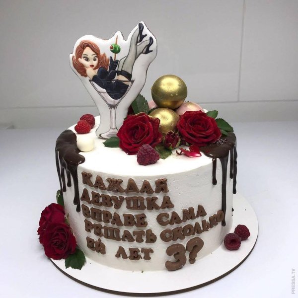 торт женщине прикольный