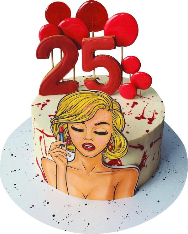 тортик на 25 лет девушке