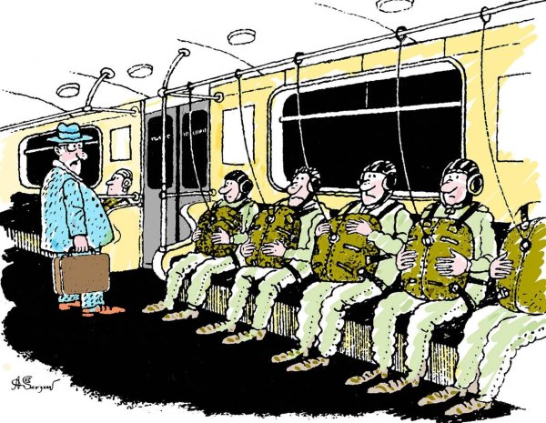 метро карикатура