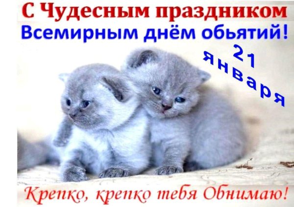 открытка с днем обнимашек