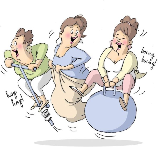 три девицы смешные