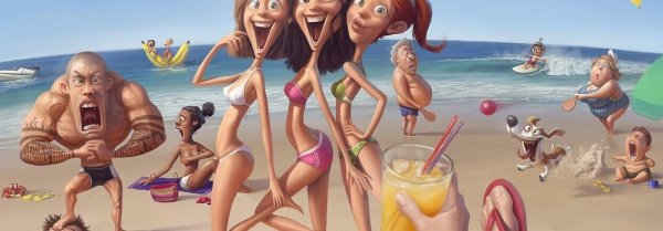 подруги на море