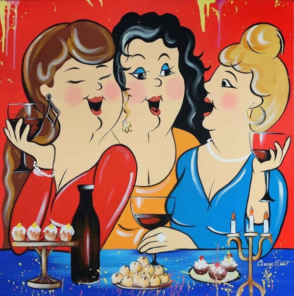 три женщины живопись