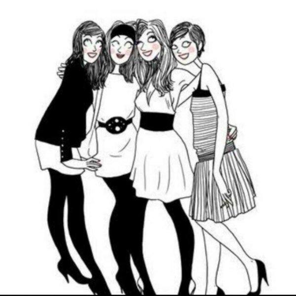 подруга рисунок