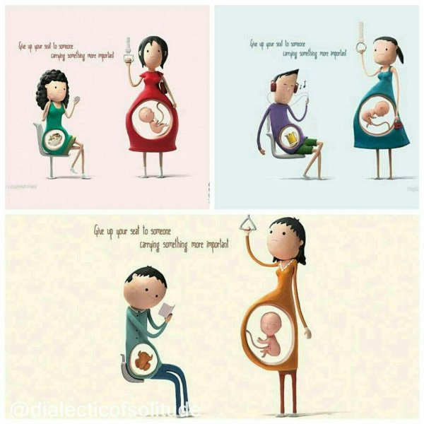 рисунок беременной женщины