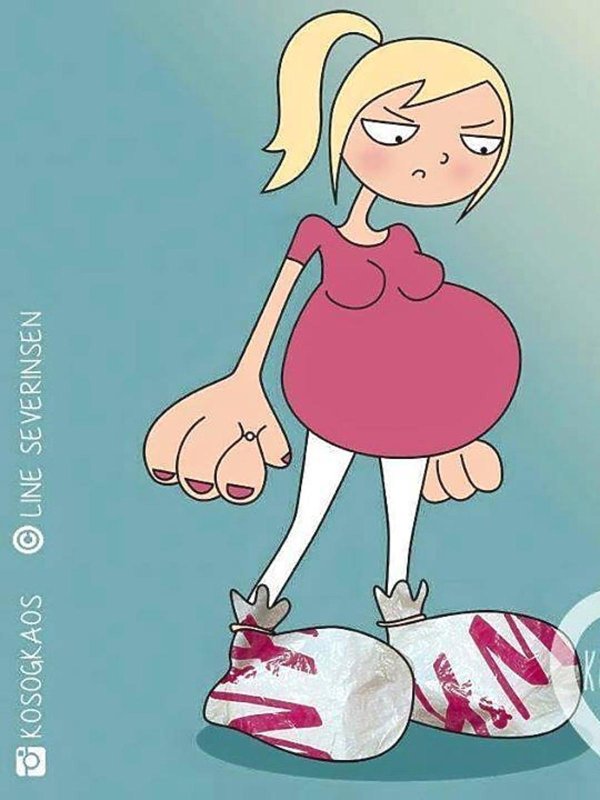 рисунок беременная