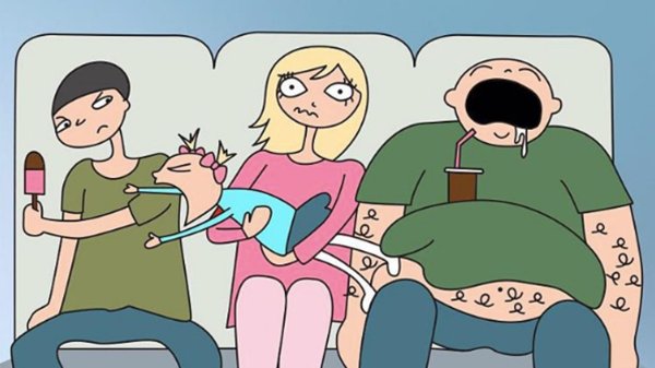 смешные иллюстрации беременных