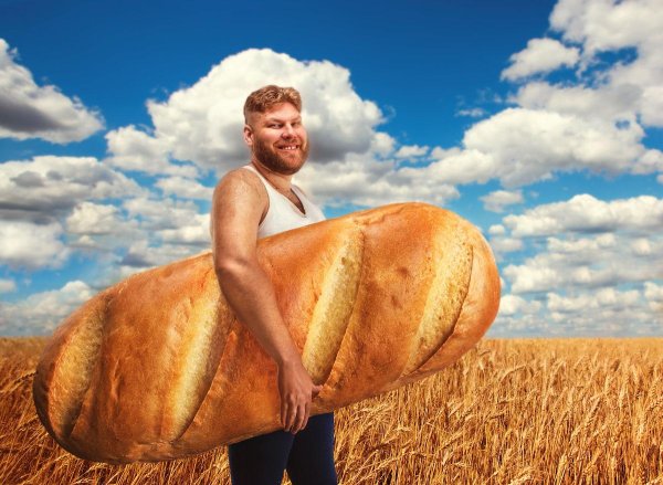 огромная булка