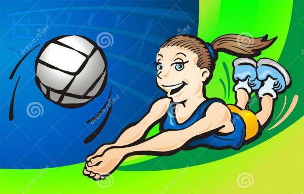 мультяшные волейболисты
