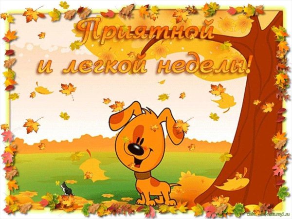 хорошей недели