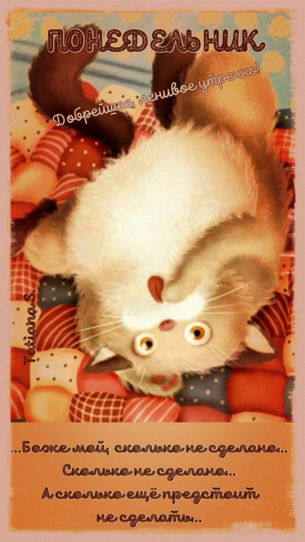 открытка доброго утра понедельника