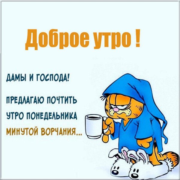 утро понедельник