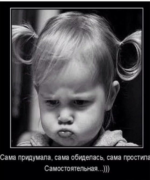 обиженная девочка