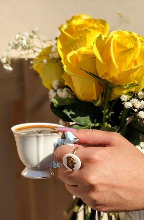 утренние цветы