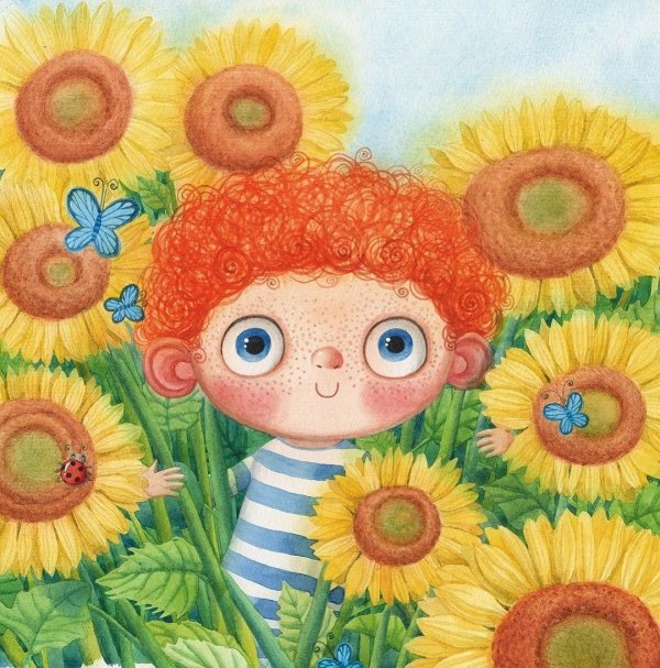 девочка одуванчик