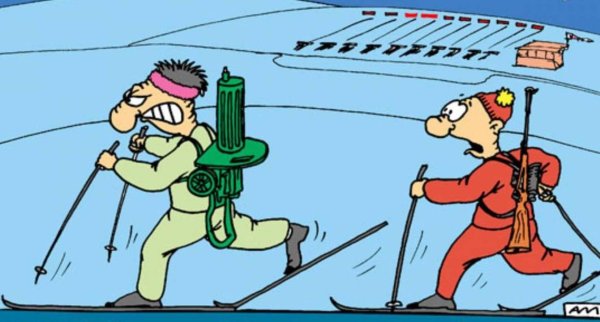 биатлон рисунки