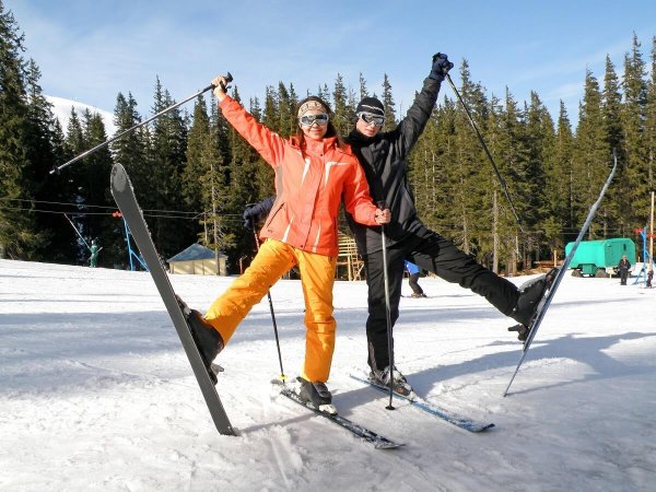 лыжи катание