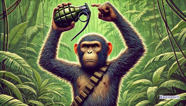 обезьянка с гранатой