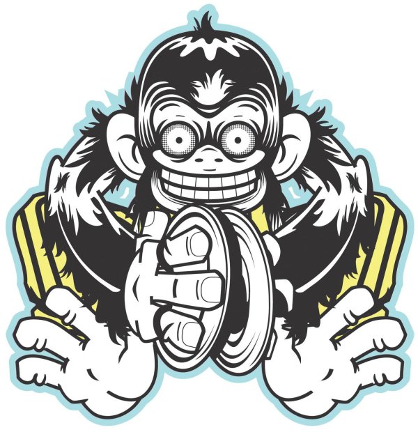 эскиз обезьяны