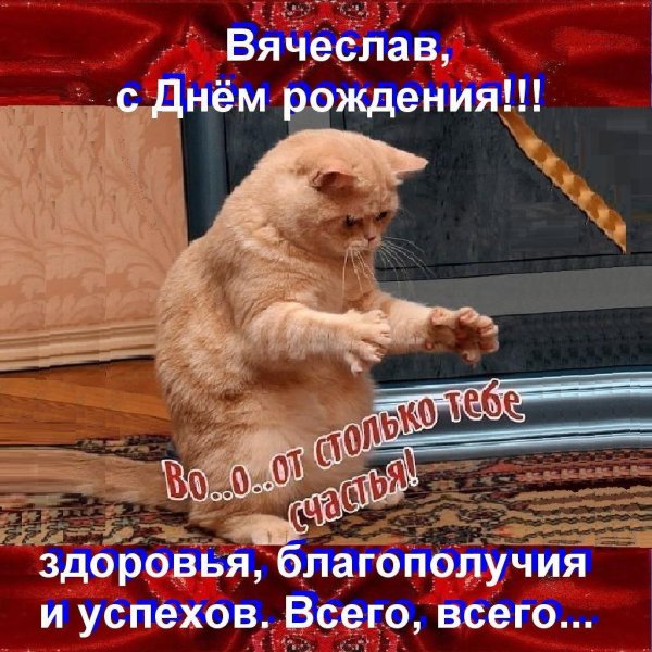 с днём рождениявячеслав