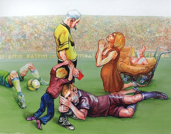 картины на тему футбола