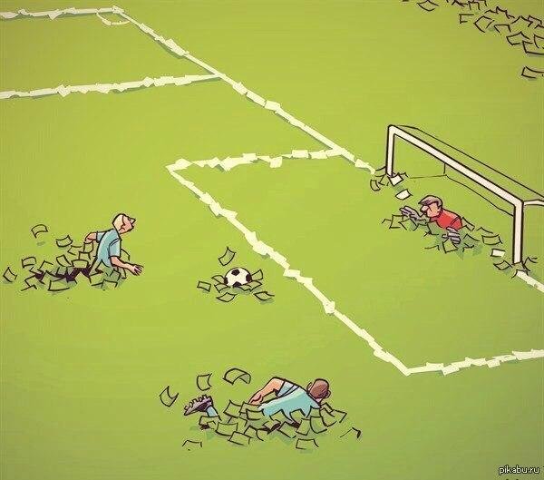 футбольное поле рисунок