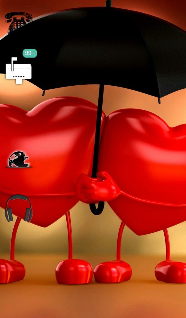 два сердечка