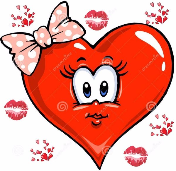 сердечки мультяшные