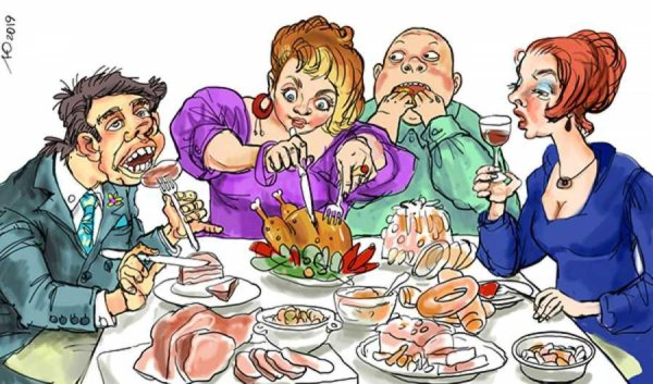 банкет карикатура