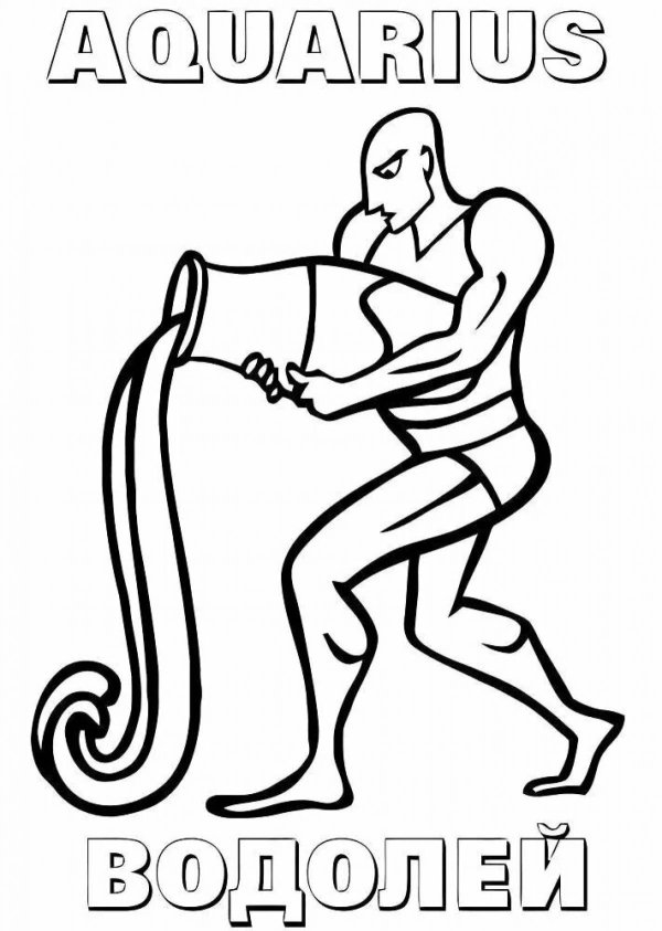 водолей рисунок